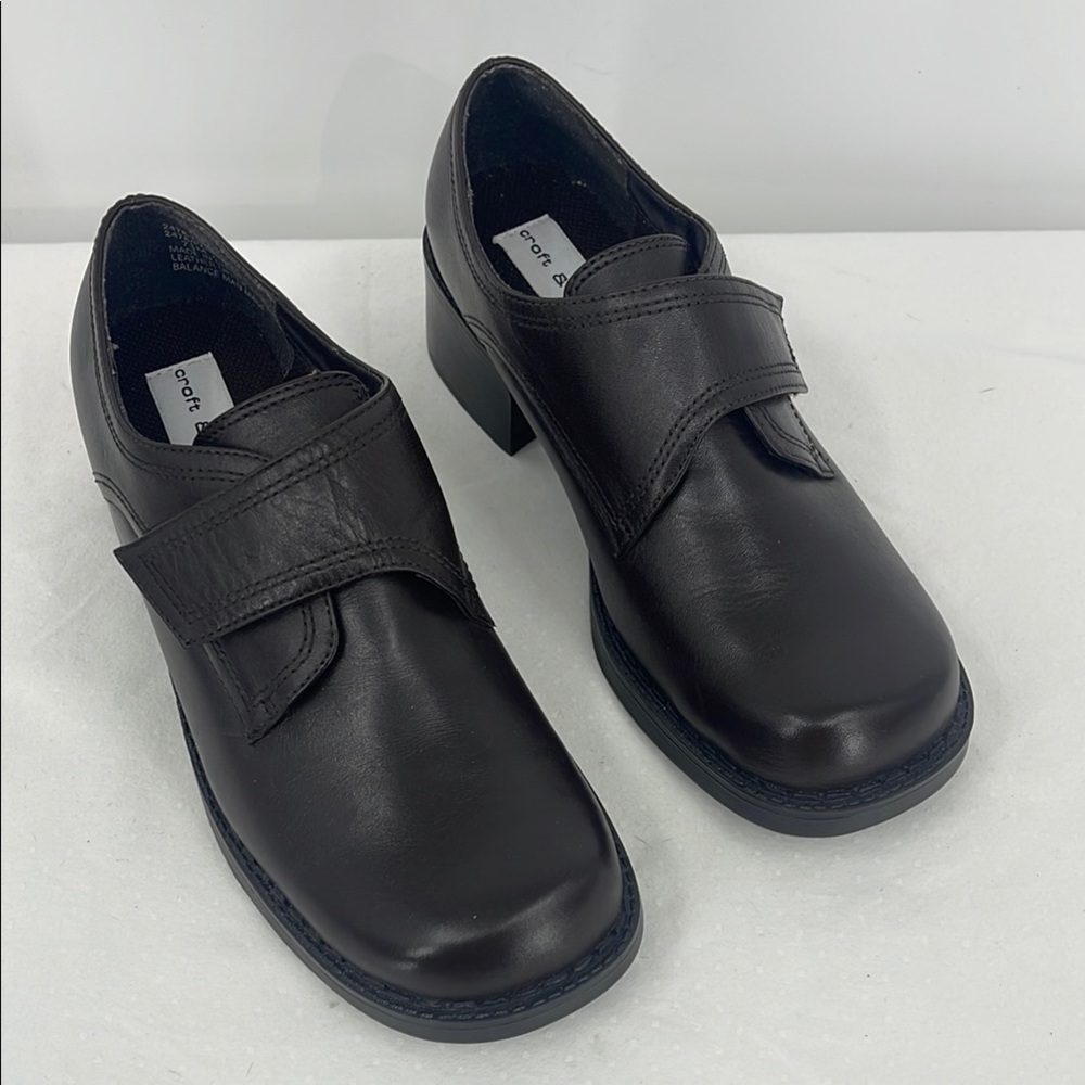 CROFT & BARROW SIZE 7.5M WOMENS BROWN  Leather Shoes